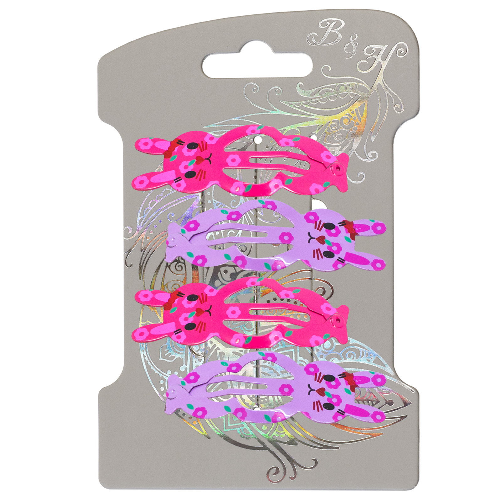 Заколка B and H 4 шт. W0135 W0137 - фото 8