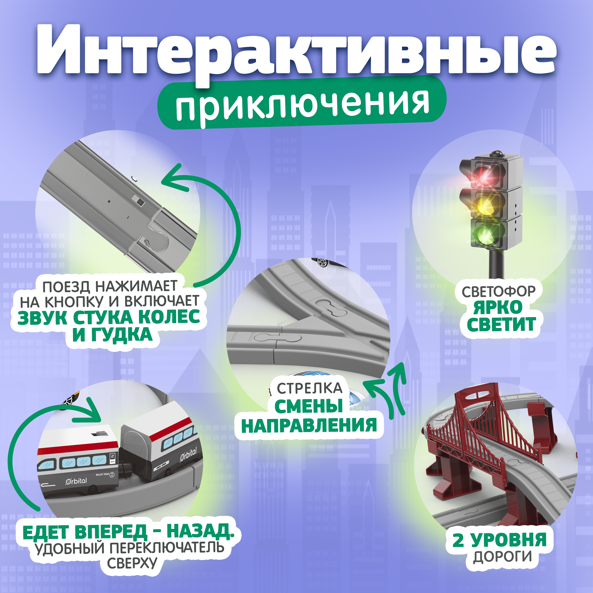 Набор железнодорожный InterCity Т20832 - фото 3