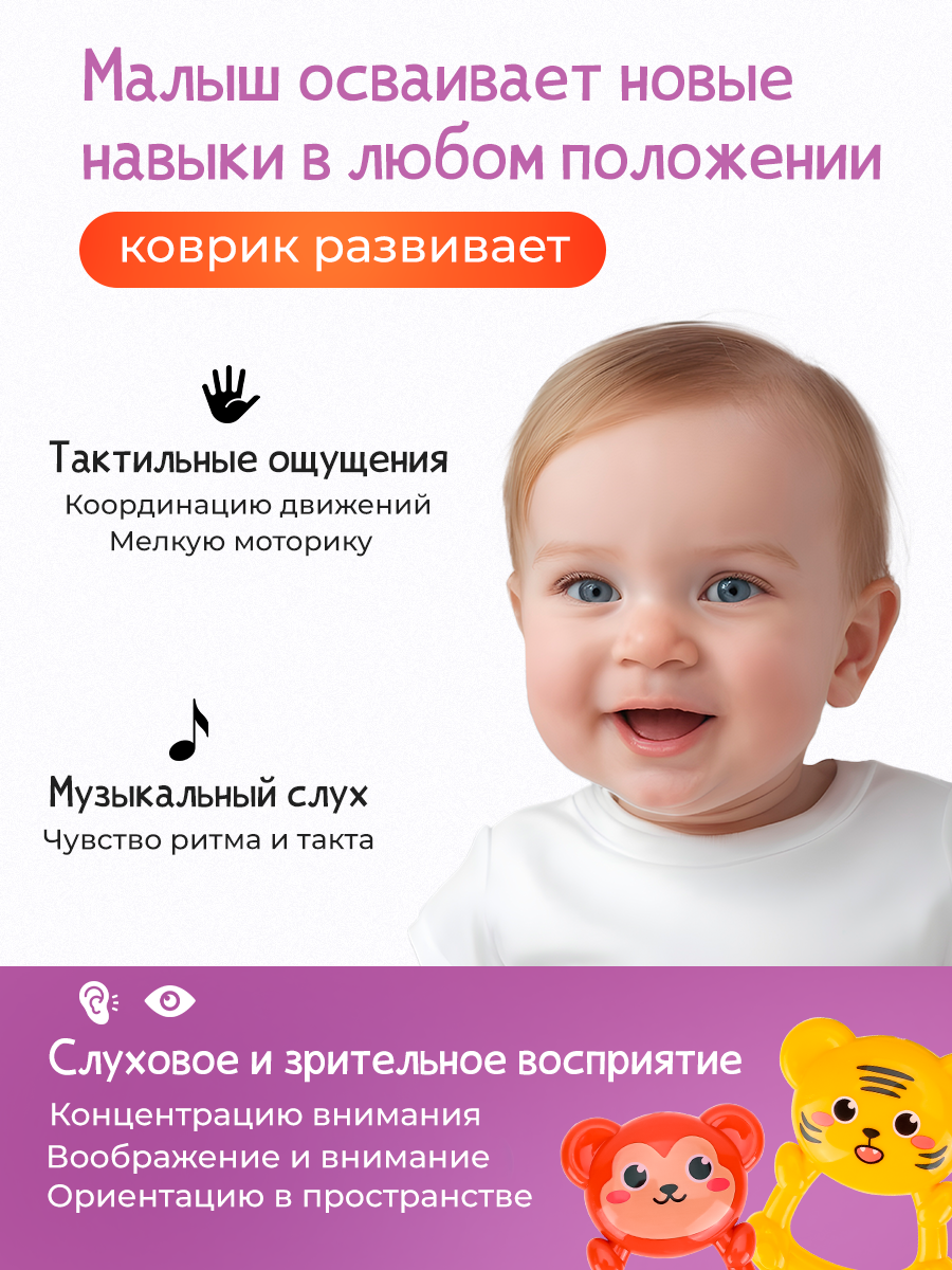 Коврик Рыжий кот с дугами - фото 8