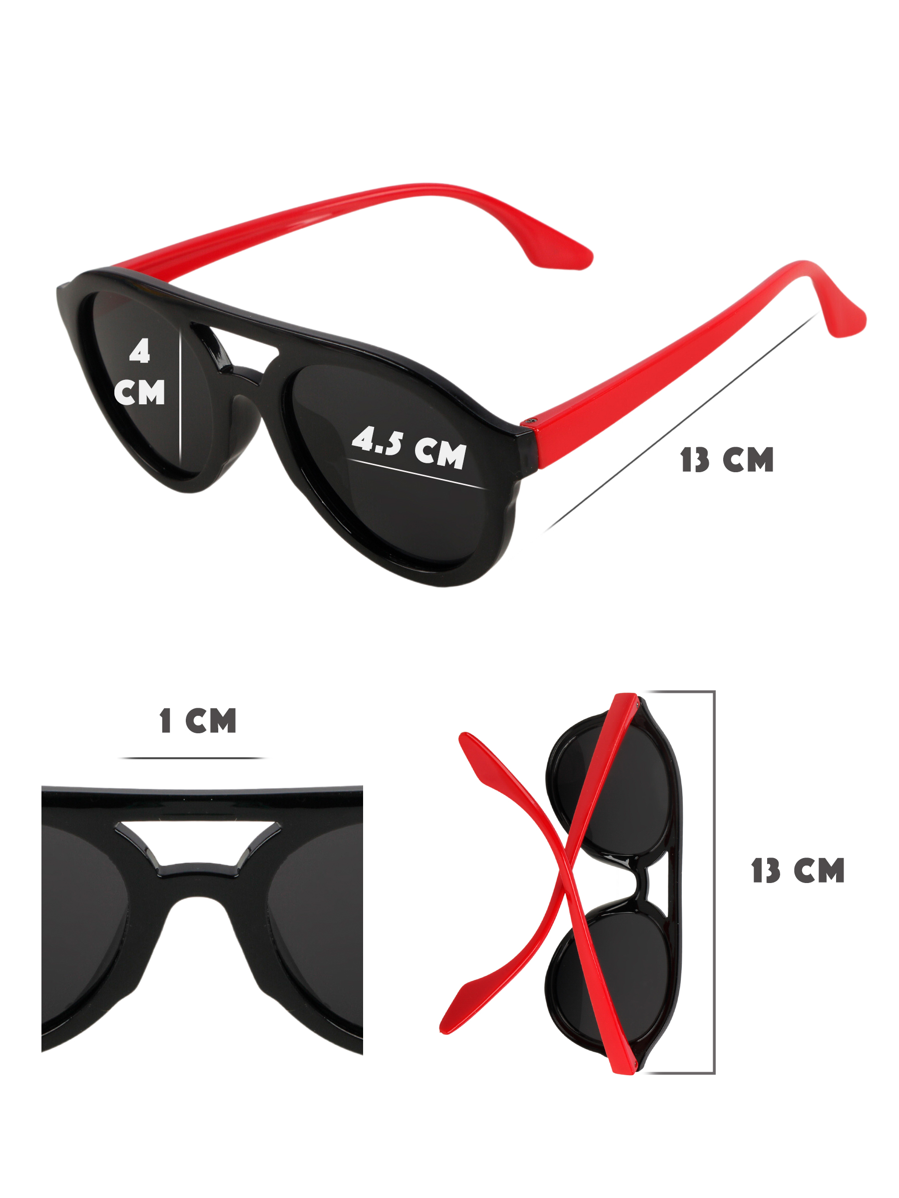 Очки солнцезащитные Little Mania JDT044-BKREBK - фото 5