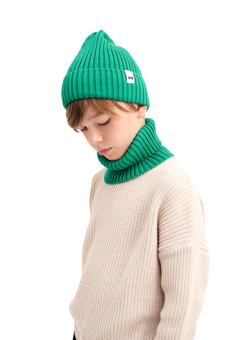 Шапка и снуд wookee Шапка_СнудТемнозеленый - фото 2