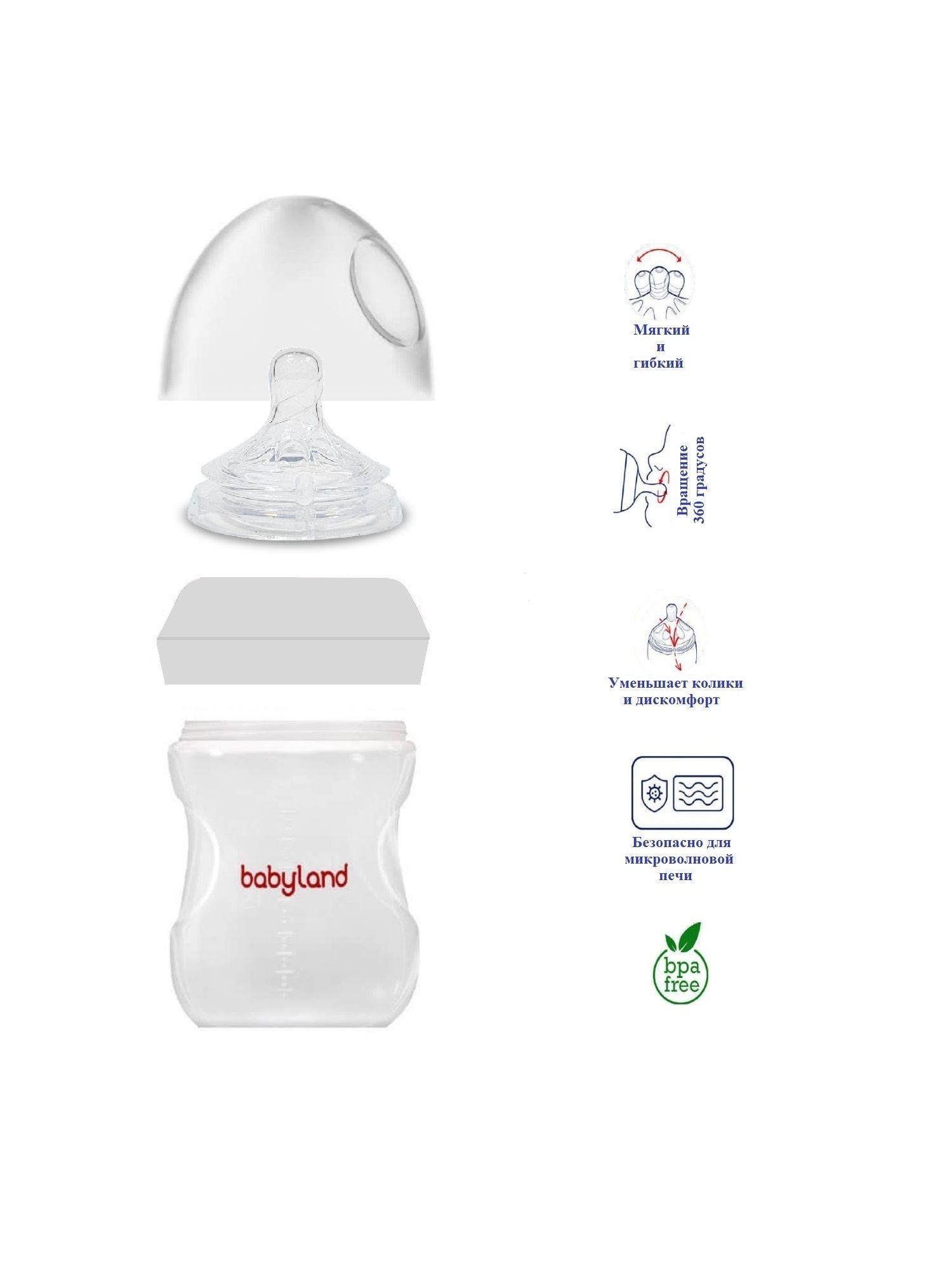 Бутылочка Baby Land Natural 125 мл - фото 5