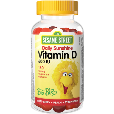 Витамин Д 600 МЕ мармеладки Sesame Street 2500 мг 180