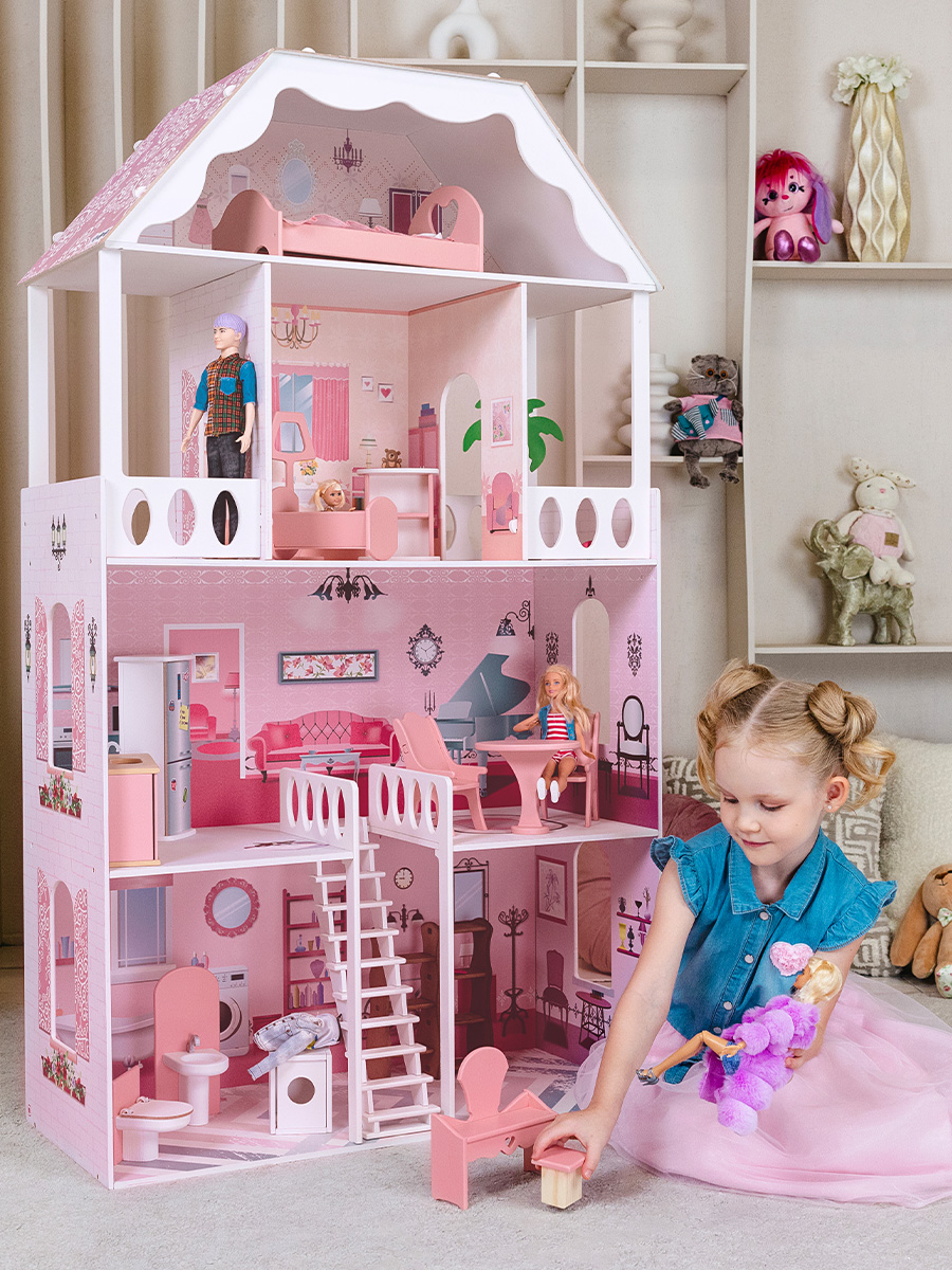 Домик для кукол PAREMO 135 см с мебелью PD318 - фото 2