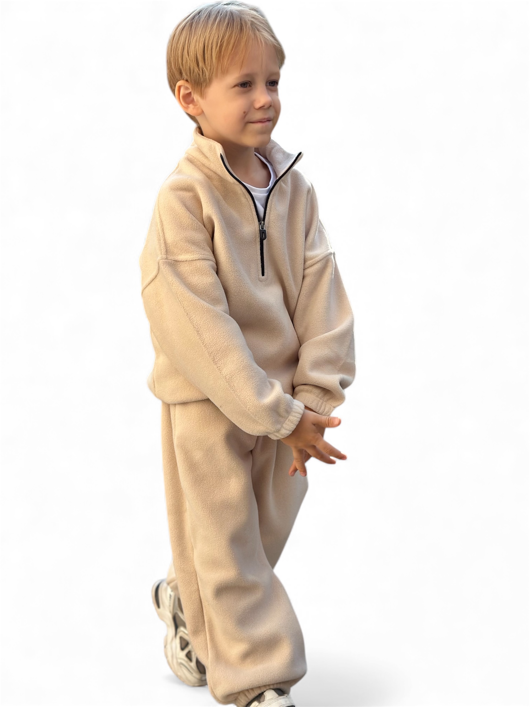 Костюм Tiny Bestie флис беж - фото 1