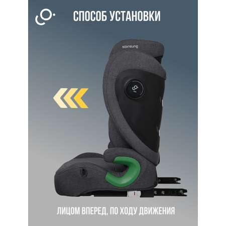 Автокресло SoonSung Isofix 2/3 (15-36 кг) черный