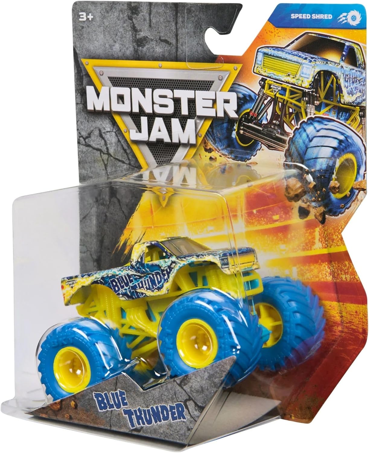 Монстр-трак Monster Jam Blue Thunder 1:64 6044941/20157742 - фото 5