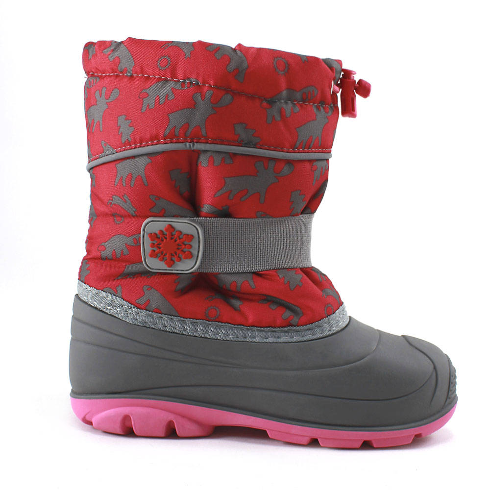 Сапоги Europen ПС23Д-СВ EUROPEN Сапоги для девочки,красный,серый с рисун - фото 2