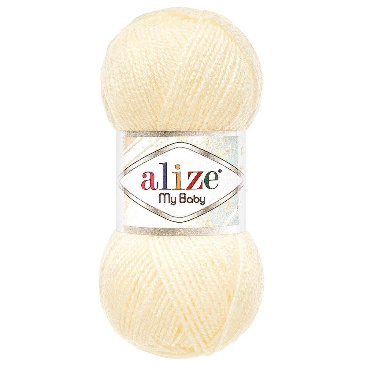 Пряжа для вязания Alize my baby 50 г 150 м акрил мягкая гипоаллергенная 62 молочный 5 мотков - фото 4