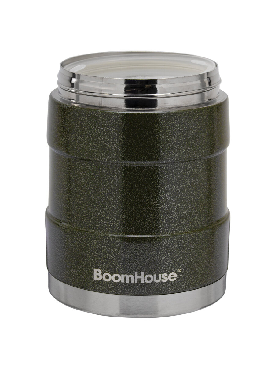 Термос BoomHouse для чая кофе еды 1200 мл с широким горлом и ремешком походный - фото 4