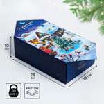 Сборная коробка-конфета Дарите Счастье "Новогодняя деревушка", 18 х 28 х 10 см