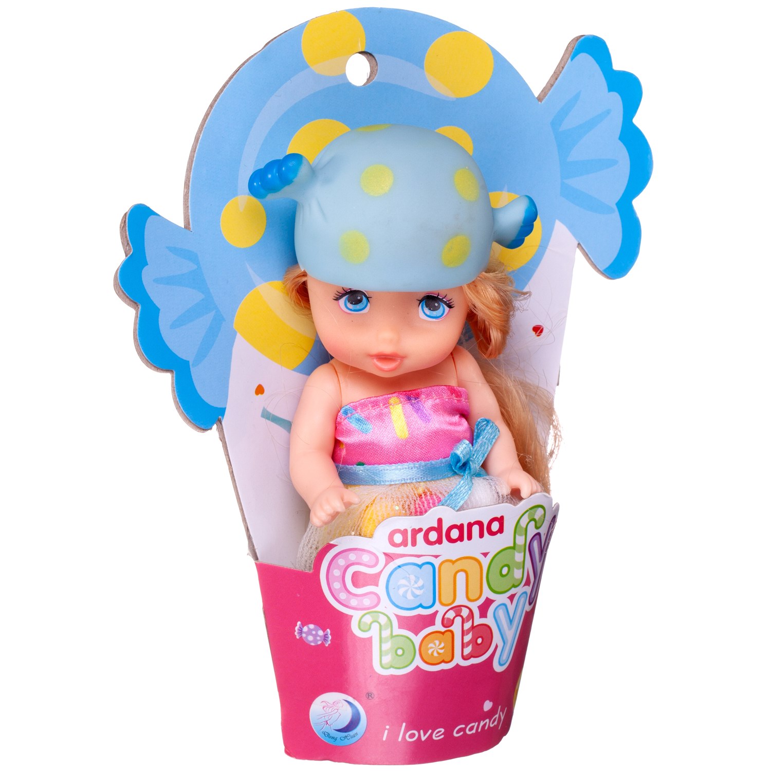 Кукла мини Junfa Baby Ardana высота 11 см DH2210B/голубая - фото 1