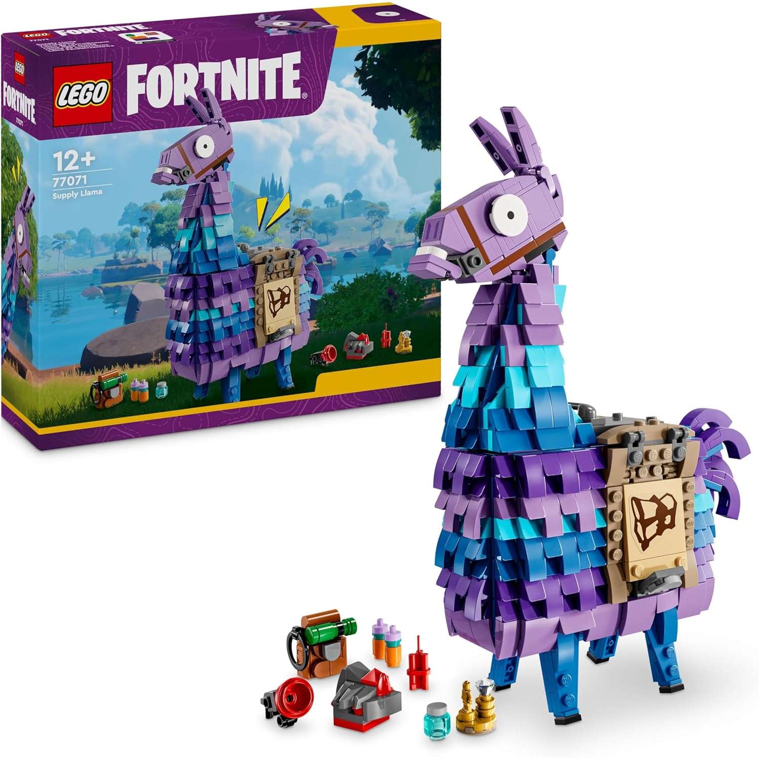 Конструктор LEGO Fortnite Лама с провизией блочный - фото 1