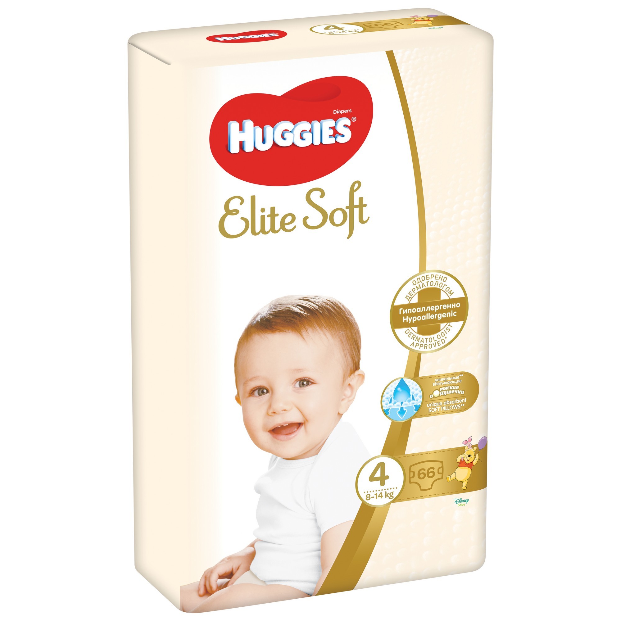 Подгузники Huggies Elite Soft 4 (8-14 кг) 66 шт. - фото 2