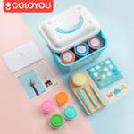 Пластилин COLOYOU набор подарочный премиум воздушный 24 цв.