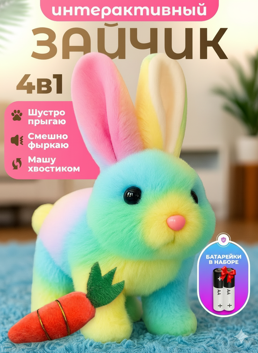 Мягкая игрушка FAVORITSTAR DESIGN интерактивный - фото 1