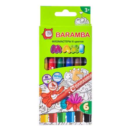 Фломастеры Baramba 6 цв.