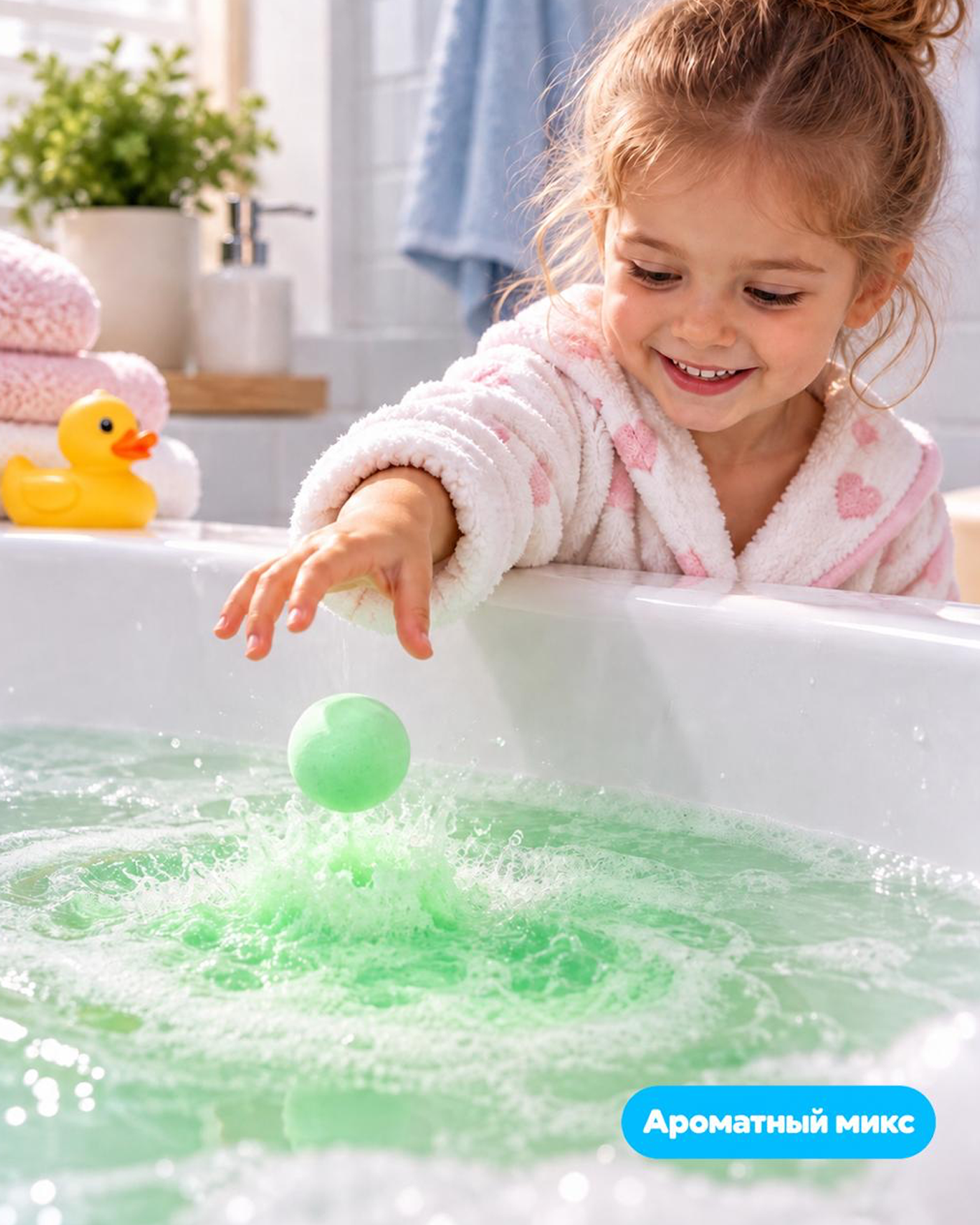 Бомбочка для ванны BabyGo в банке Микс 12 шт. - фото 3