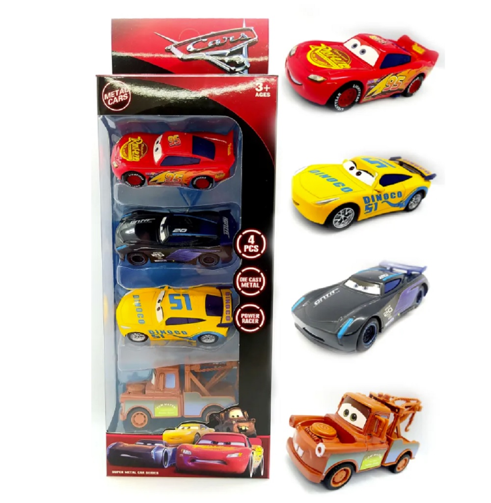 Игровой набор ТОТОША металлич. машинки Тачки, 4 шт 1:48 3016 - фото 4