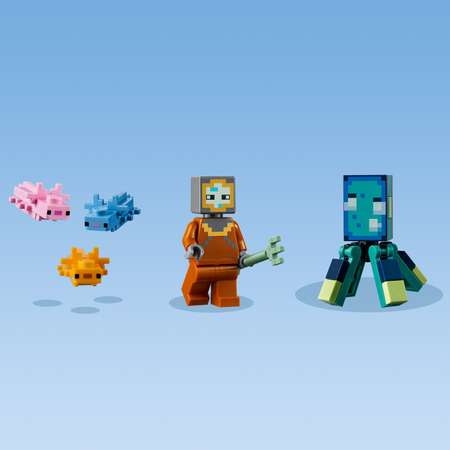 Конструктор LEGO Minecraft Битва со стражем блочный