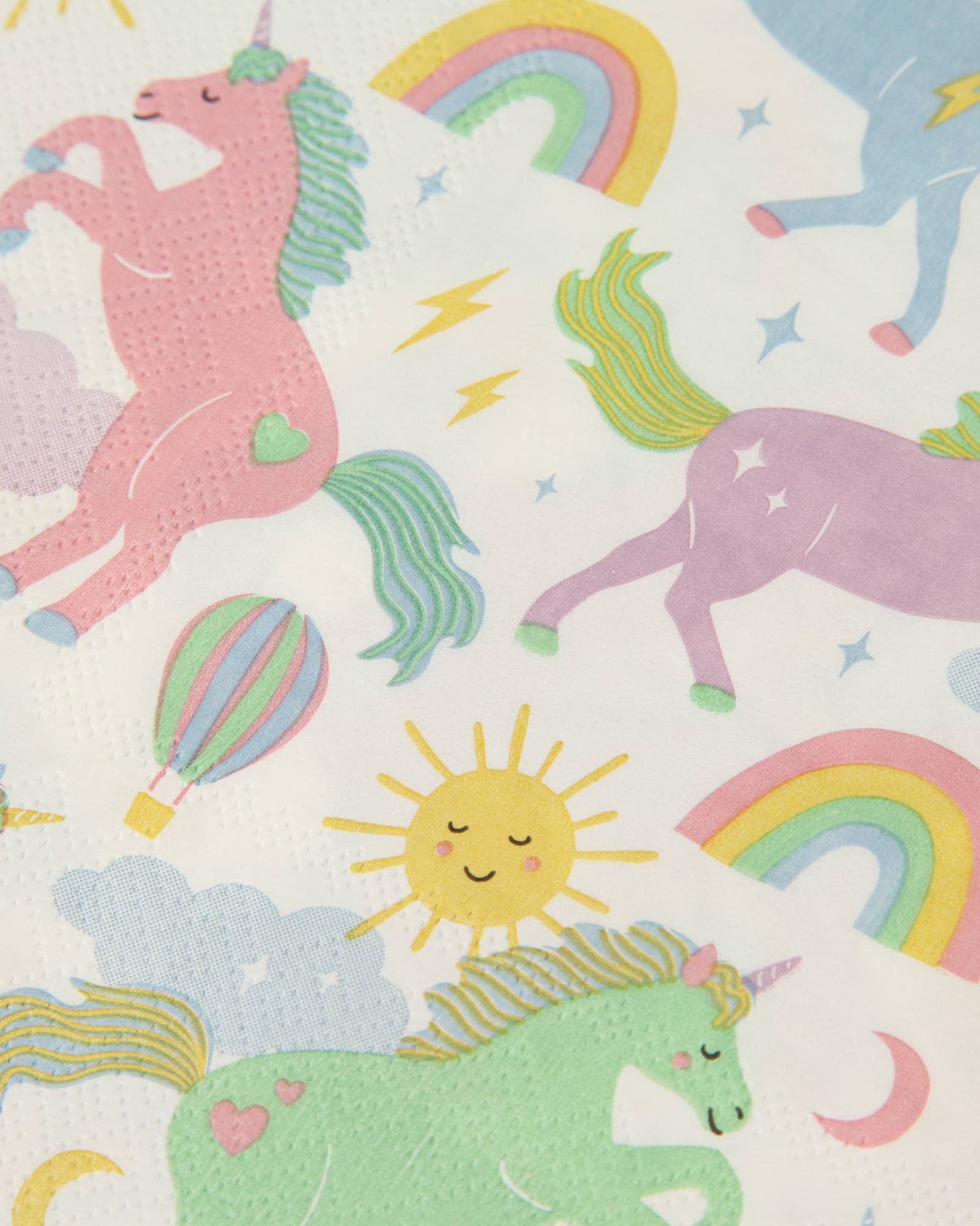 Салфетки Yotoy Единороги 16шт 3 слоя 33*33см - фото 3