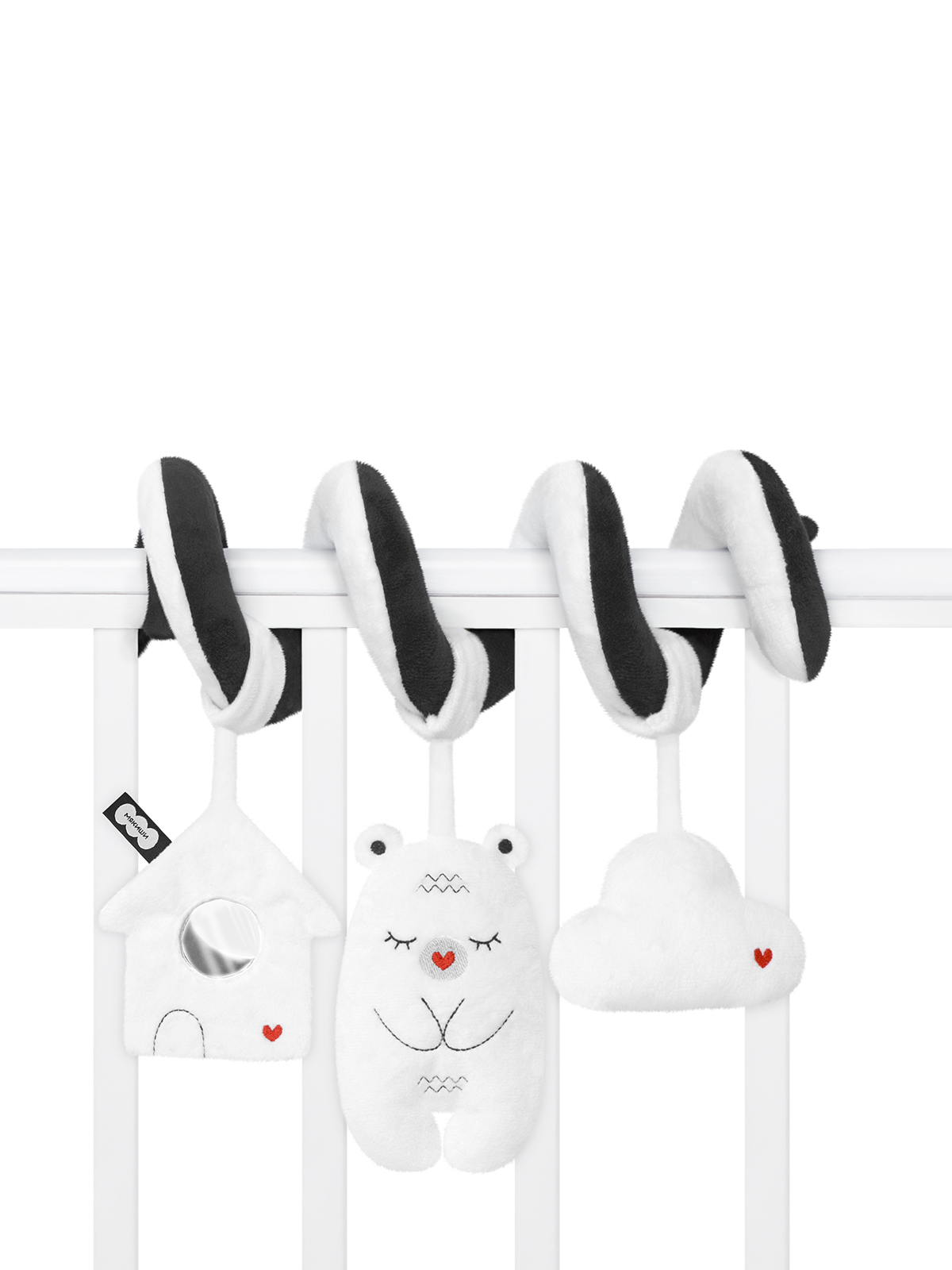 Игрушка Мякиши погремушка подвеска спираль Мишка - фото 9