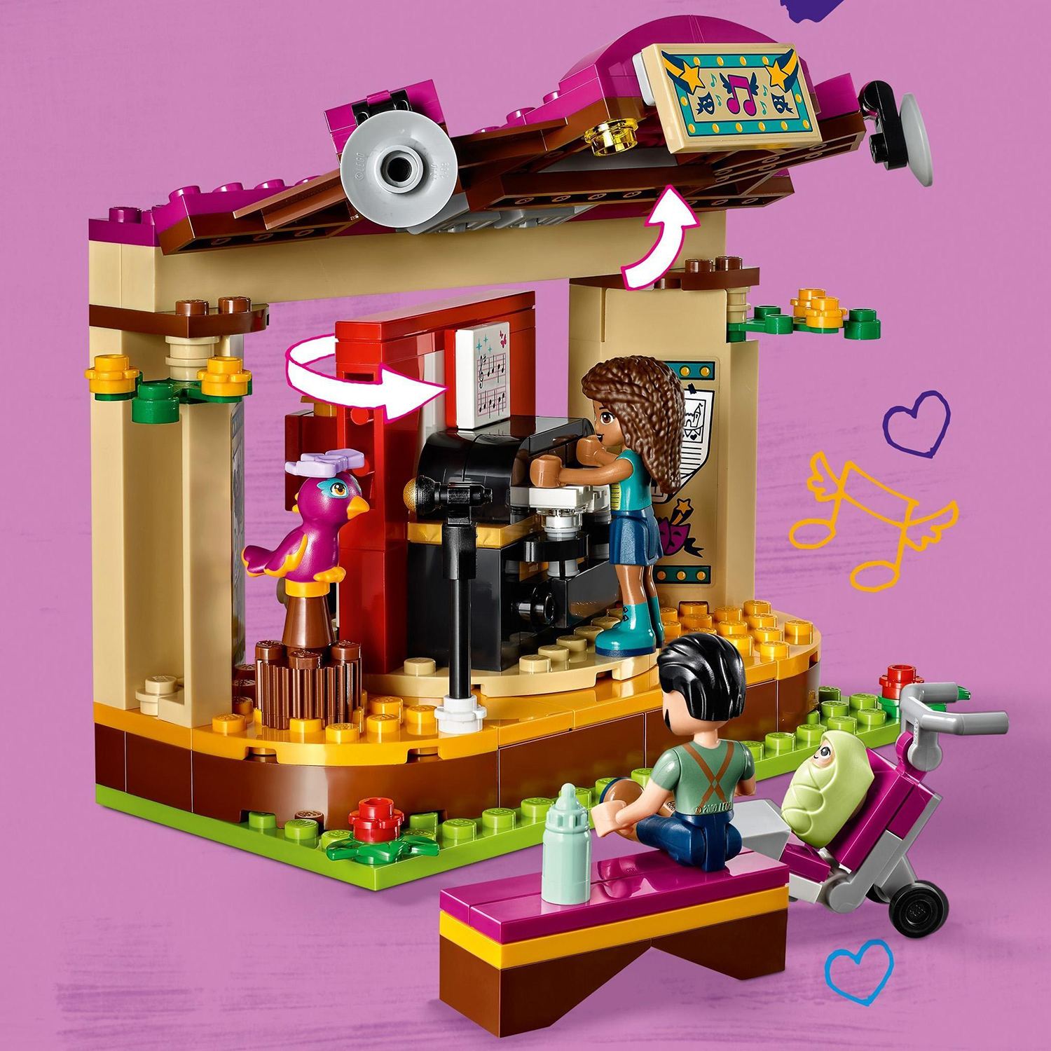 Конструктор LEGO Friends Сцена Андреа в парке - фото 10