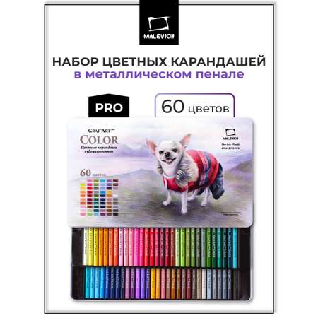 Карандаши цветные Малевичъ 60 шт.