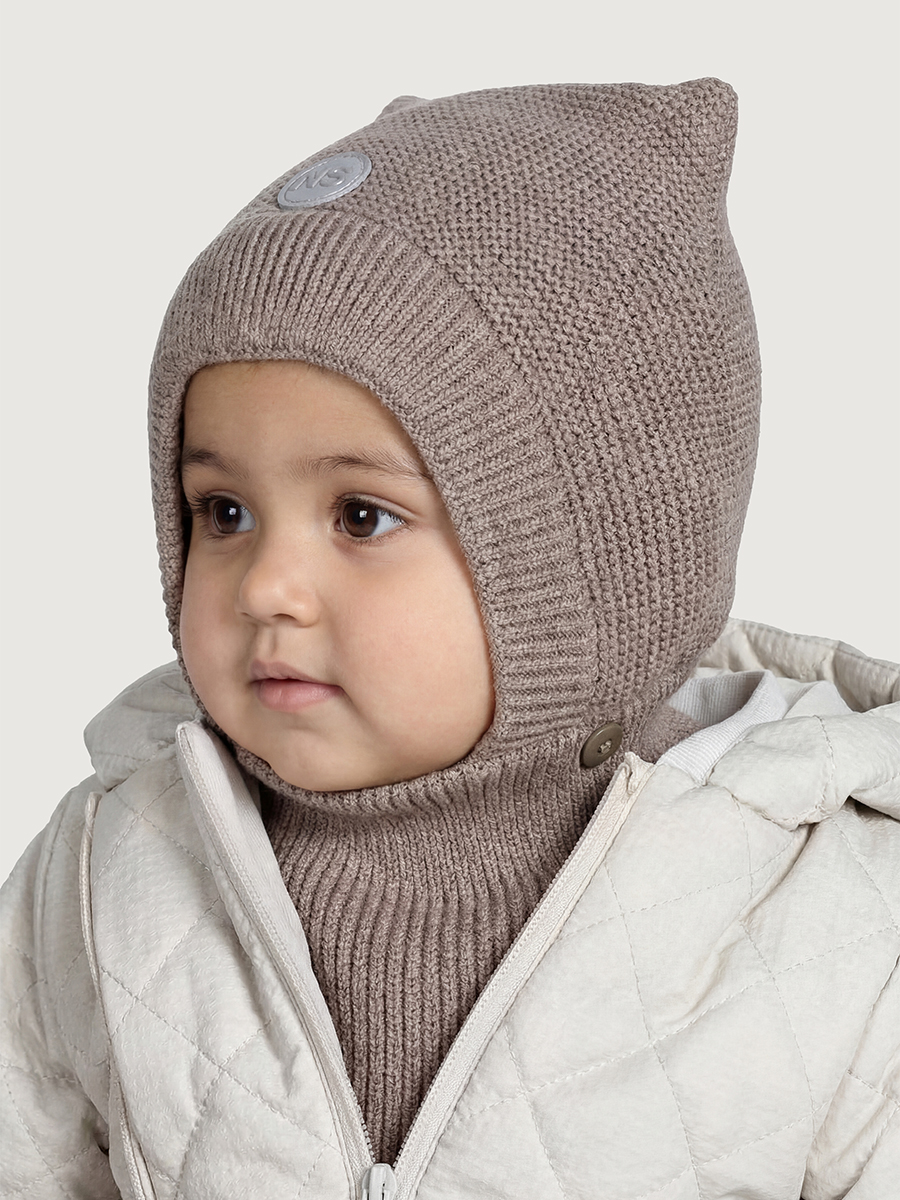 Шапка-шлем NIKASTYLE 11м11425 какао - фото 1