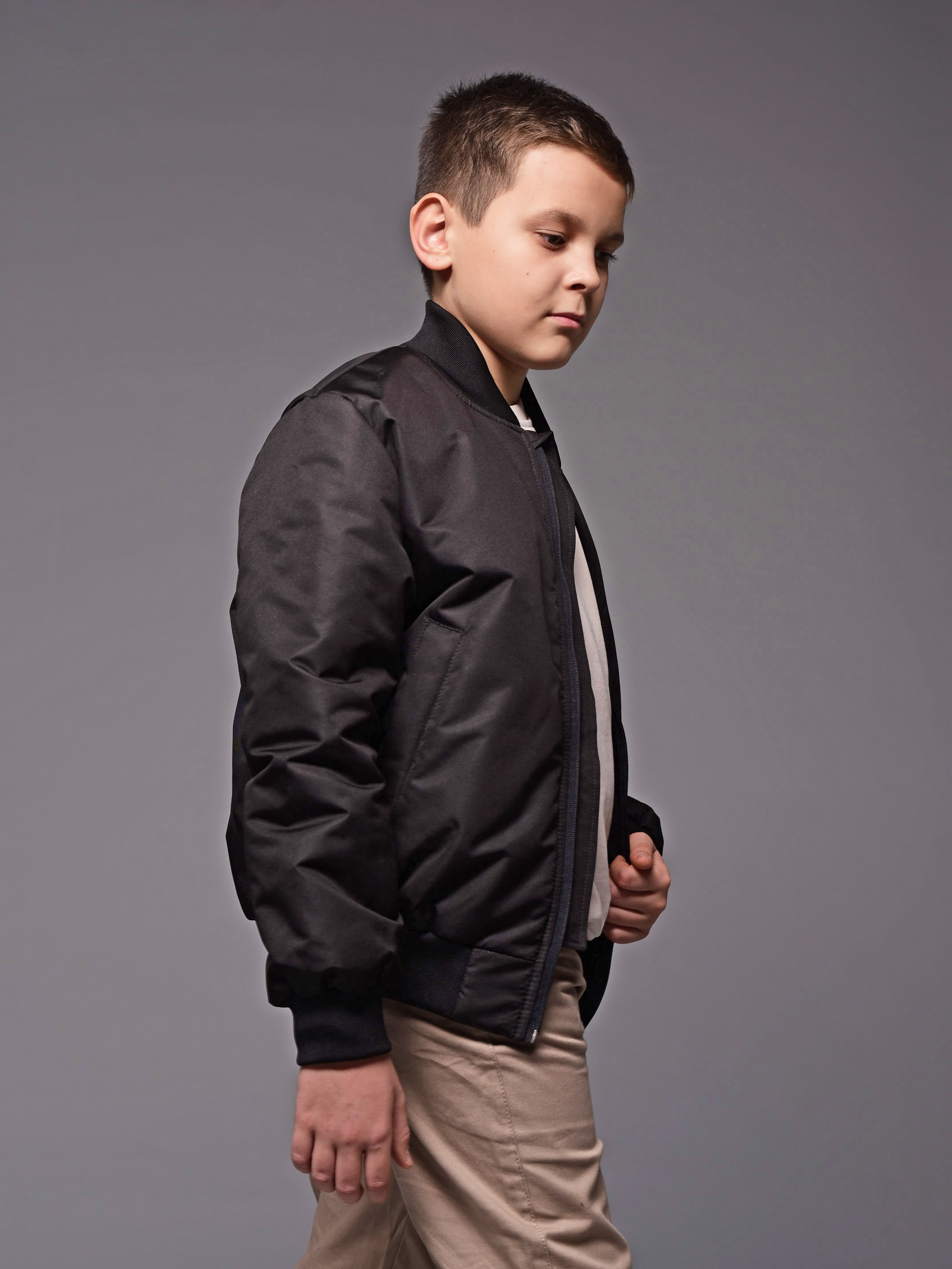 Бомбер Аврора 1039-М/черный - фото 5