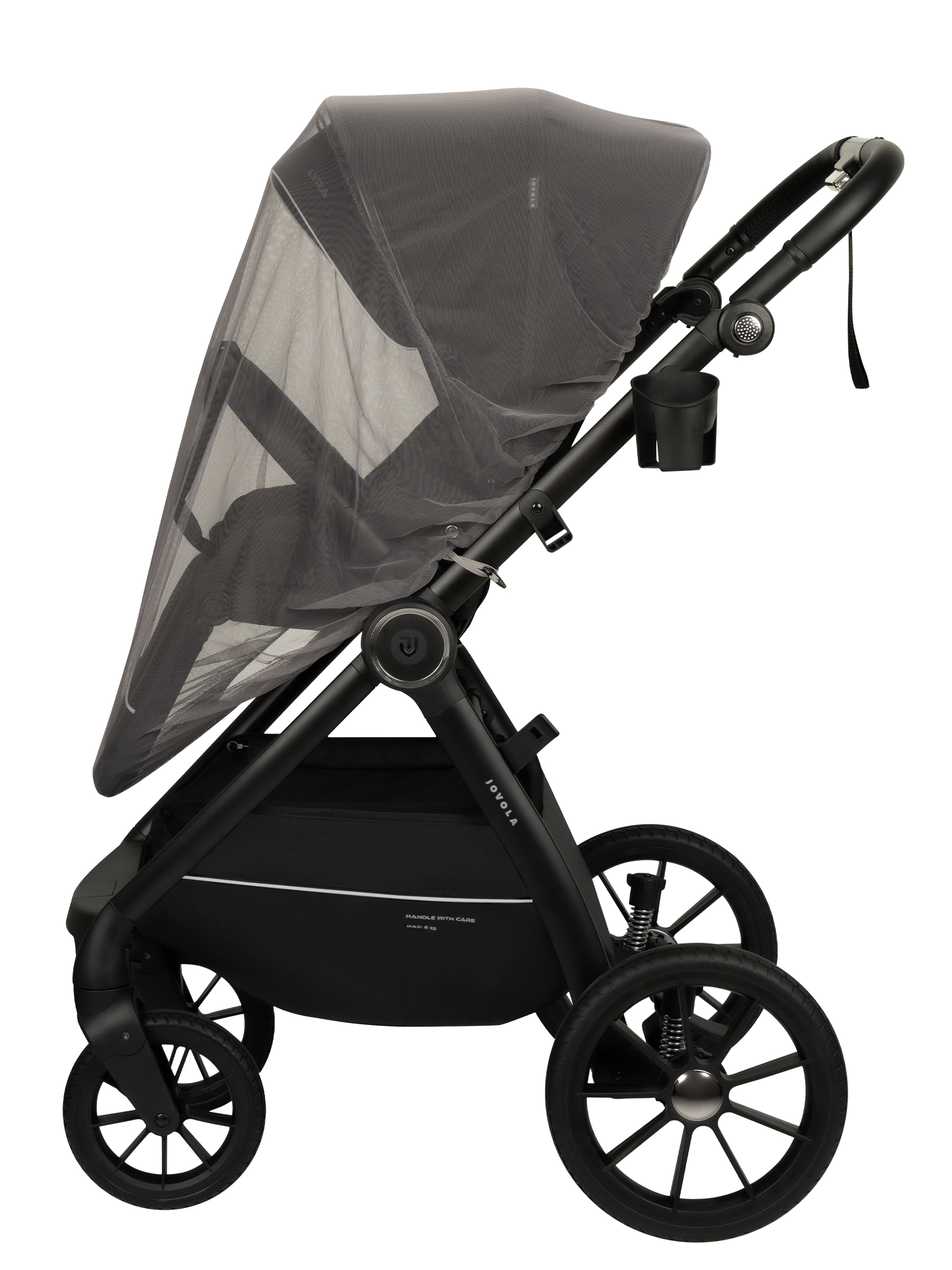 Коляска прогулочная JOVOLA LYRA черный - фото 26