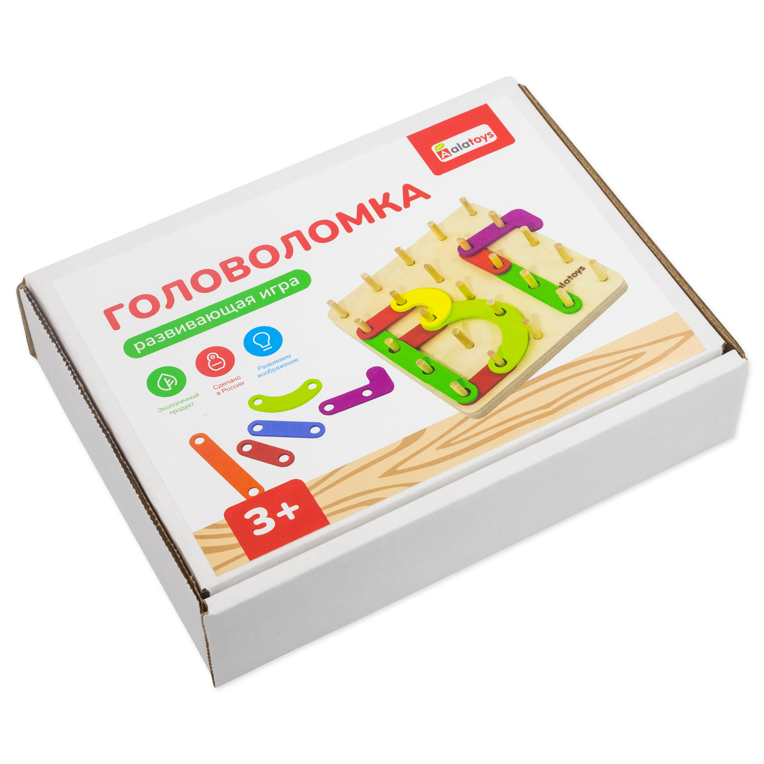 Настольная игра Alatoys Головоломка детская деревянная в ассортименте - фото 16