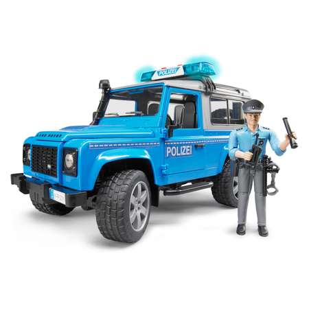 Полицейская машина Bruder Land Rover Defender Station