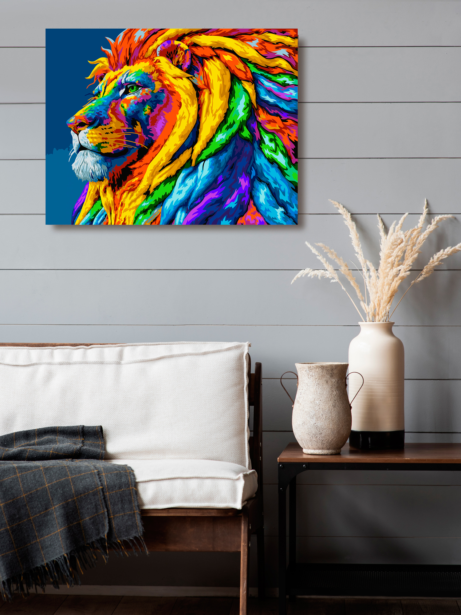 Картина по номерам Art on Canvas Львиный профиль в ассортименте - фото 3