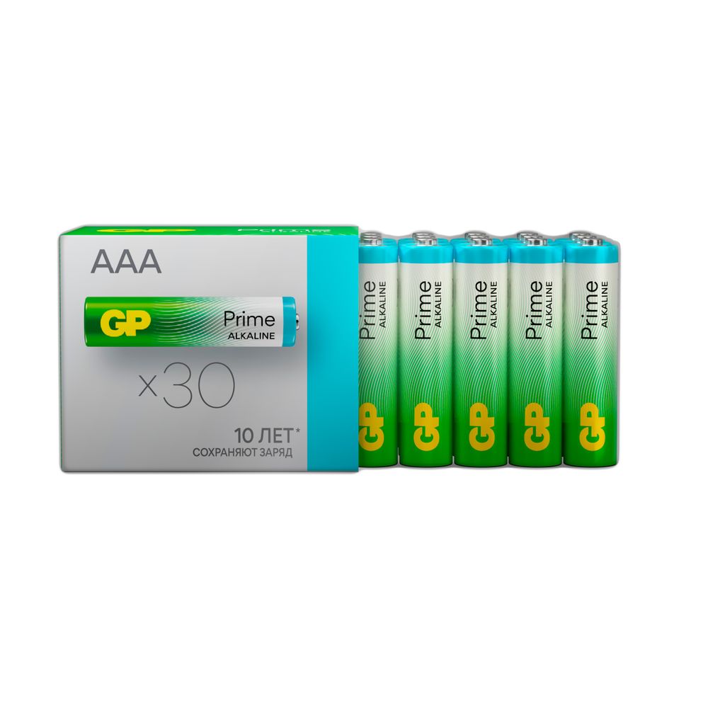 Набор батареек GP AAA LR03 30 шт. щелочные 24A-B30 - фото 9
