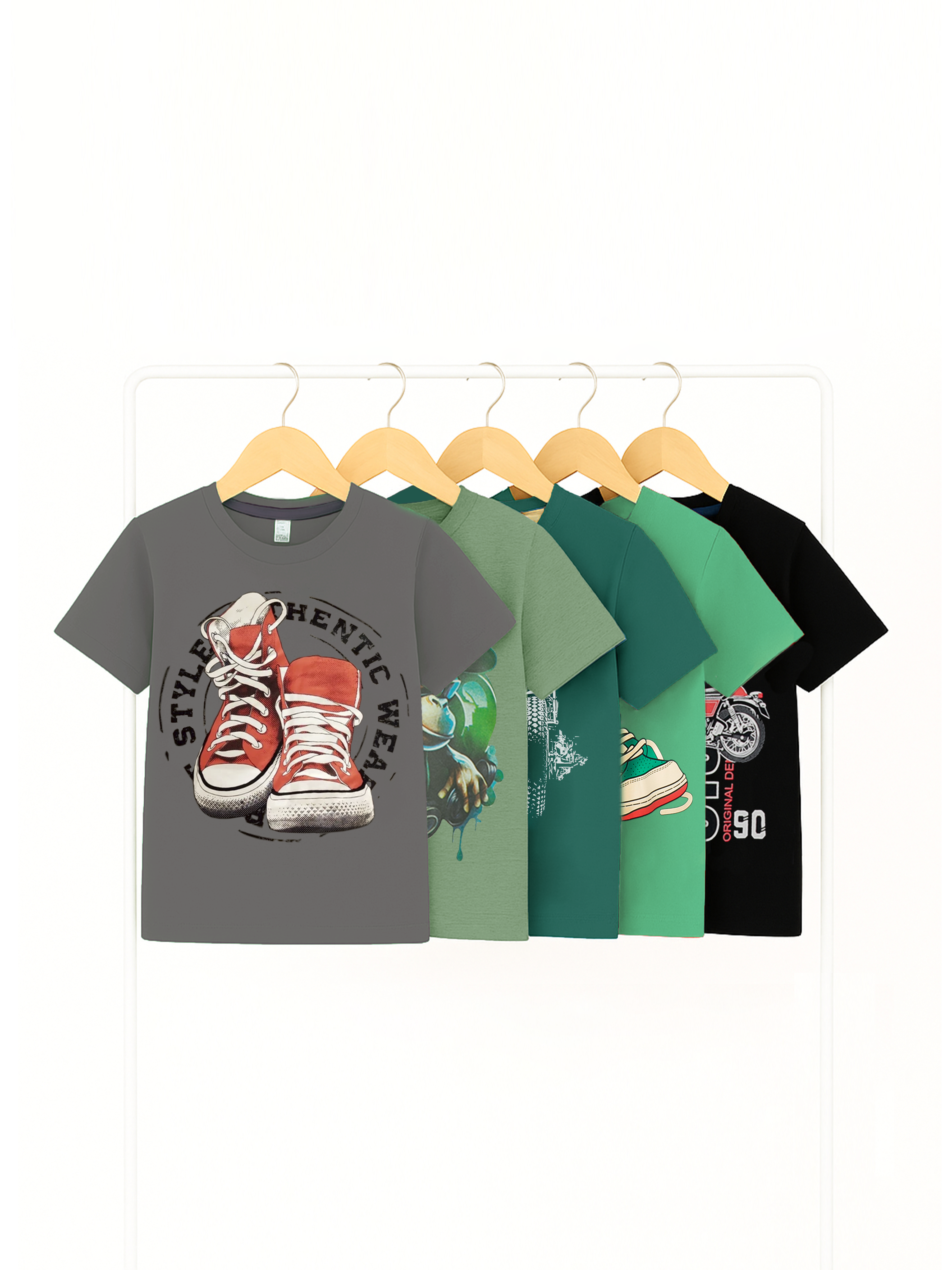 Футболка 5 шт Baby Stylе мм001488 - фото 1