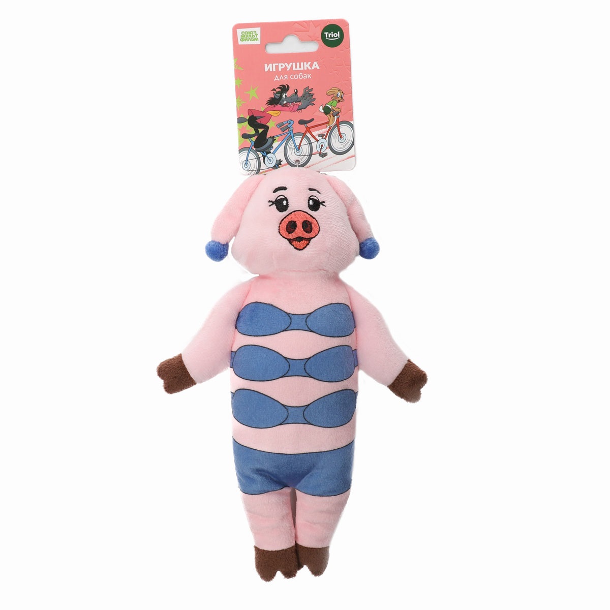 Игрушка для собак Triol Свинка в купальнике мягкая 24см - фото 4