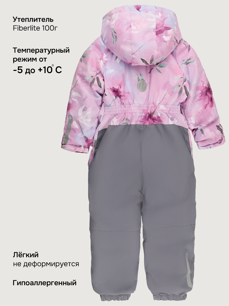 Комбинезон NIKASTYLE 8м3026 розовый/светло-серый - фото 7