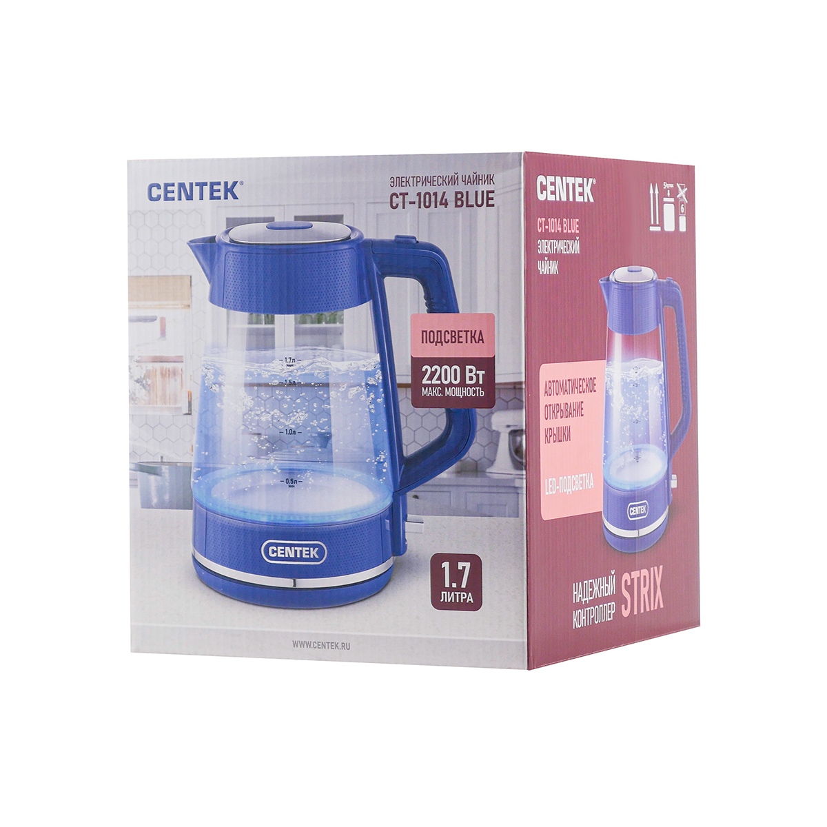 Электрический чайник CENTEK CT-1014 Blue - фото 9