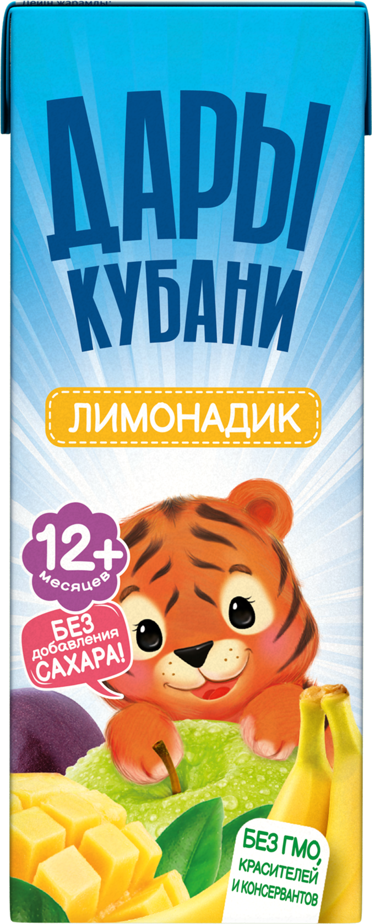 Нектар Дары Кубани Яблоко Банан Лимон Манго Маракуйя с 12 мес 0.2 л 15 шт. - фото 1