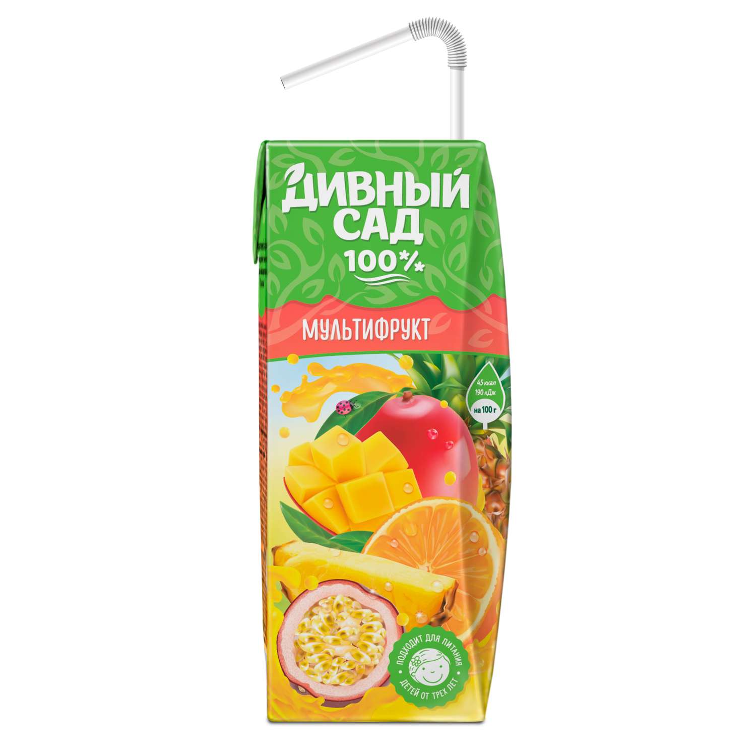 Нектар Дивный сад Мультифрукт с 3 лет 0.2 л - фото 3