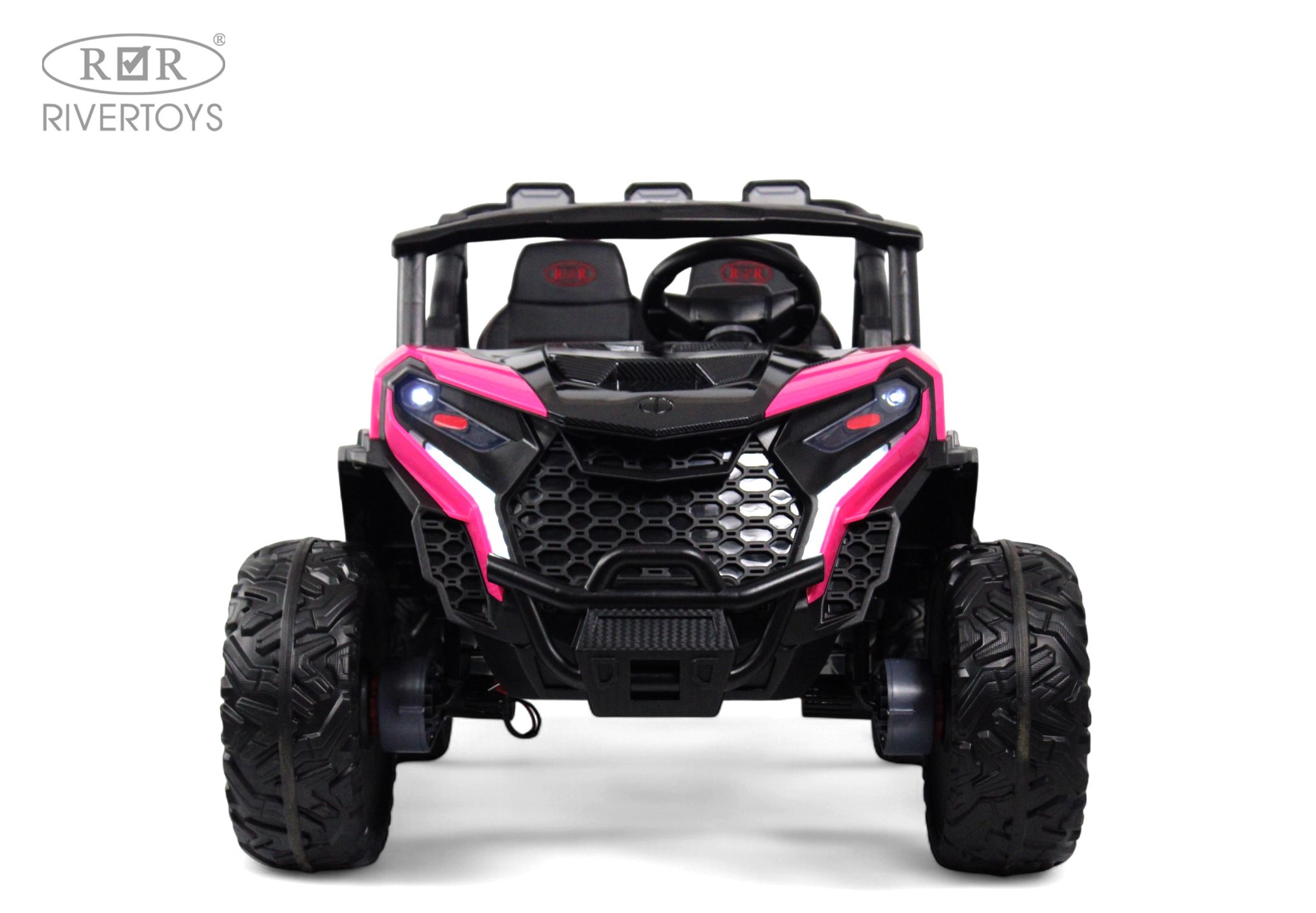 Электромобиль RIVERTOYS K555KK-BUGGY-PINK С пультом ДУ - фото 3