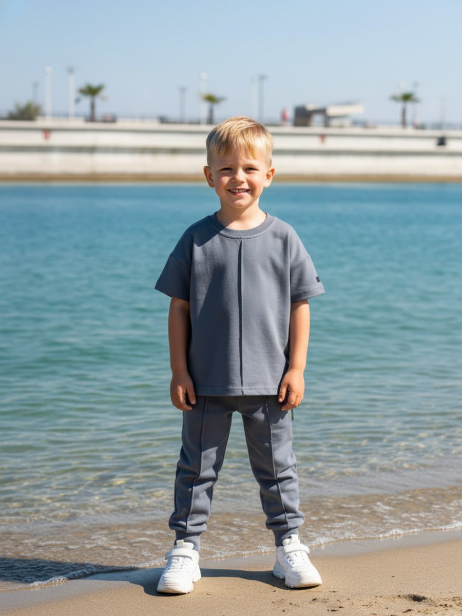 Спортивный костюм VEDDI 2080/6041фп-2024-графит - фото 8