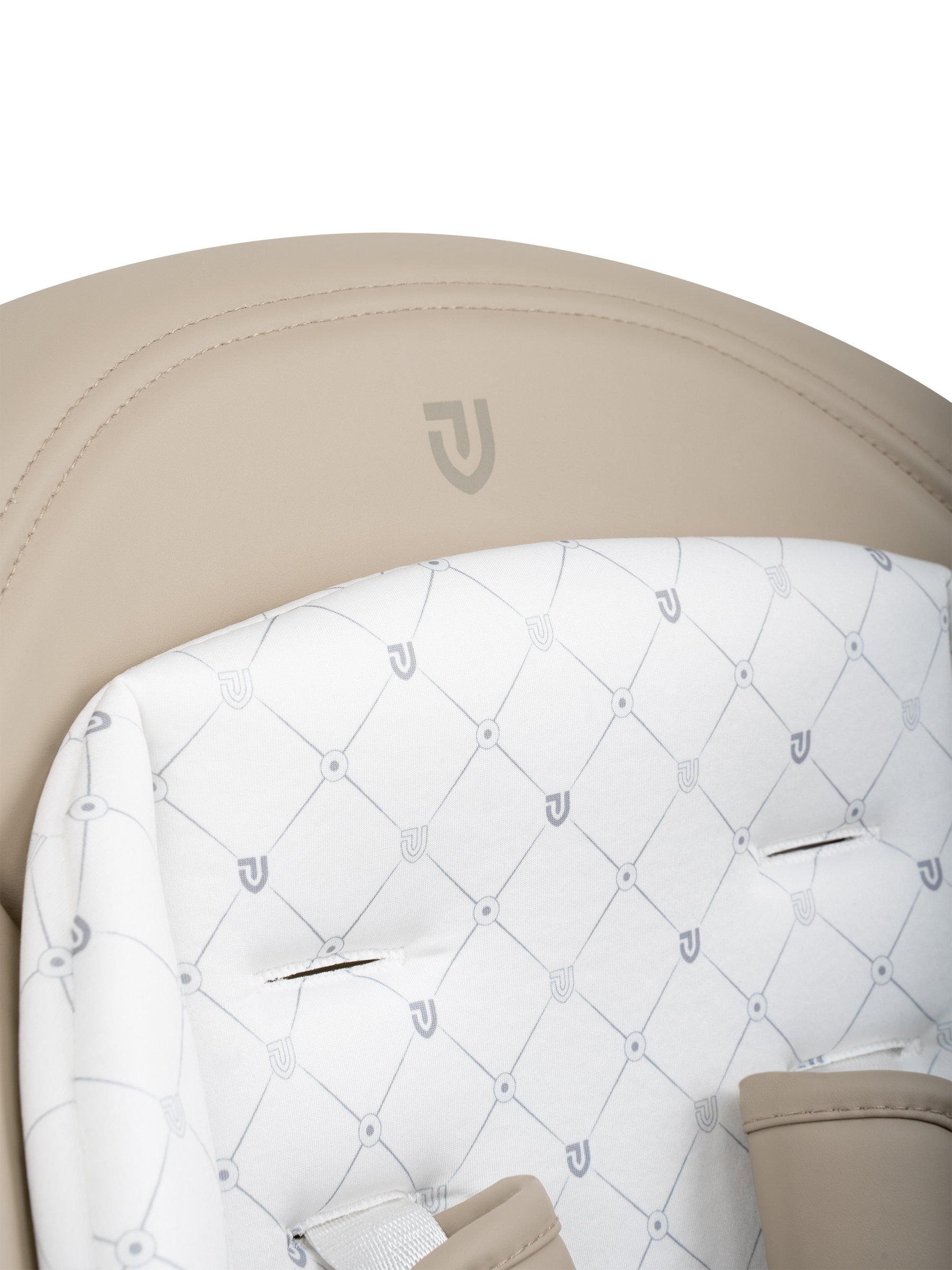 Стульчик для кормления JOVOLA Muza с функцией электрокачели серый - фото 23