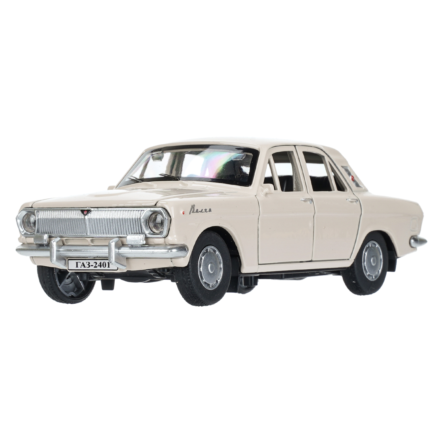 Автомобиль Технопарк ГАЗ Волга Бежевая 1:32 410486 - фото 1