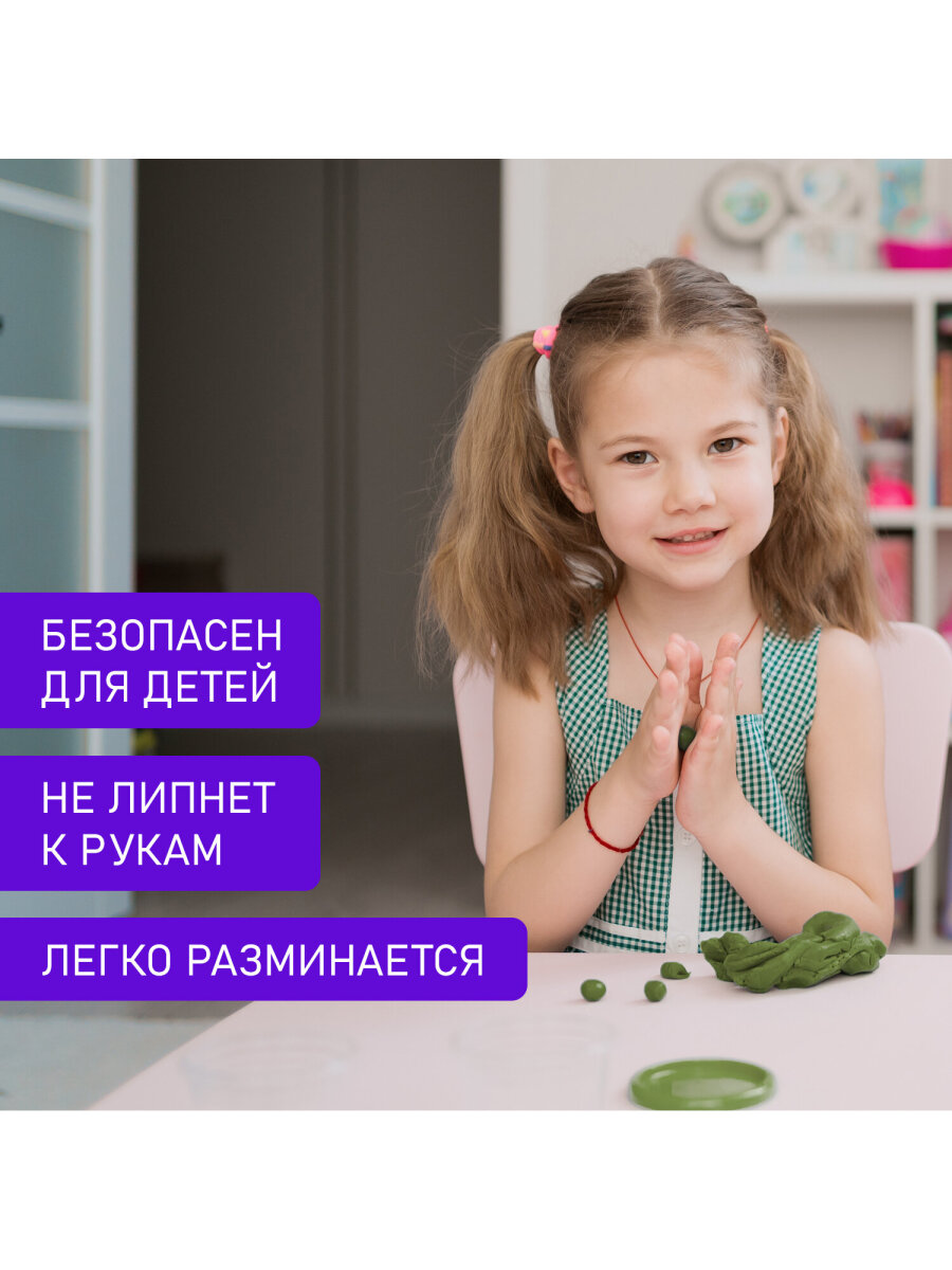 Пластилин Brauberg 12 цв. - фото 3