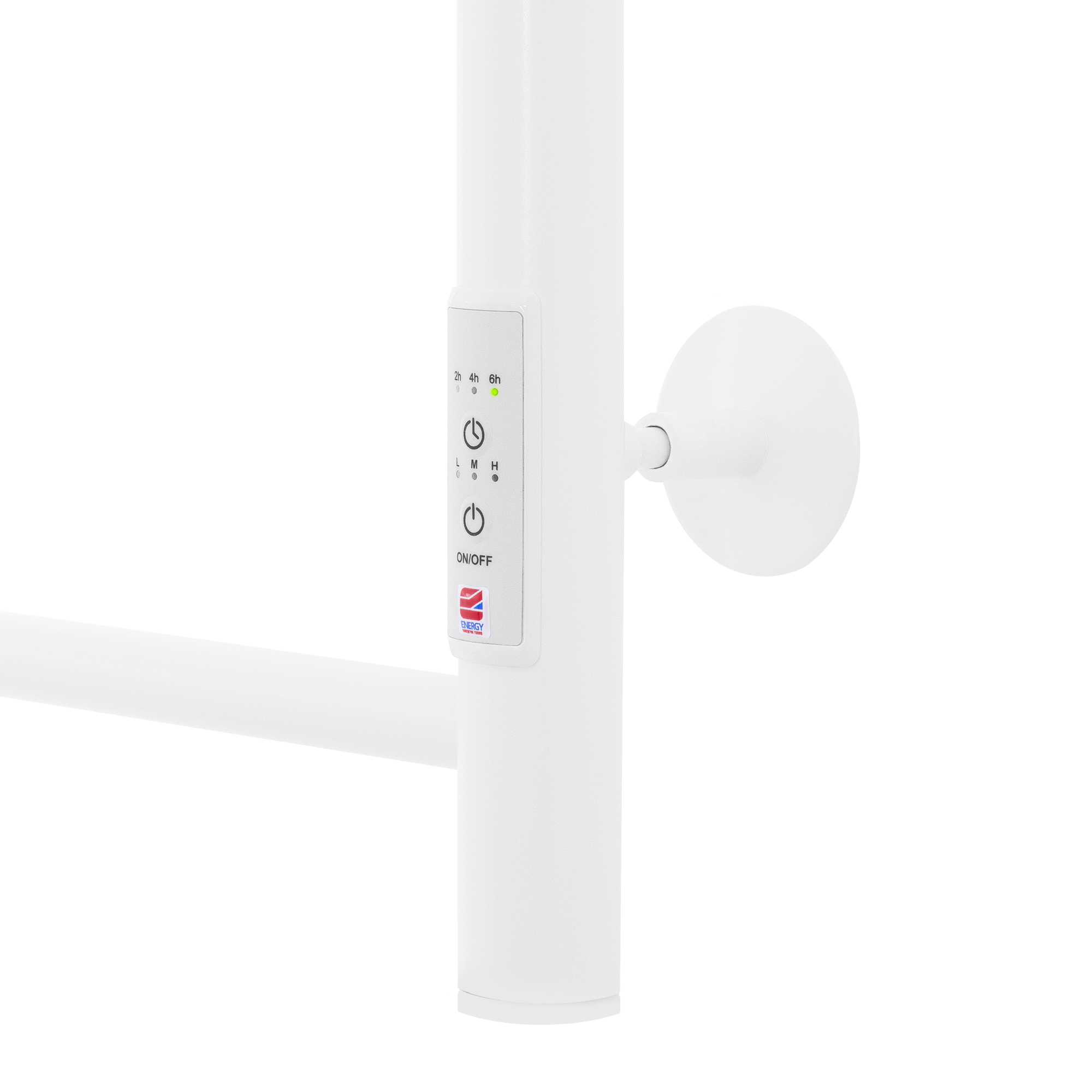 Полотенцесушитель электрический Energy ROUND 900x400 белый - фото 7