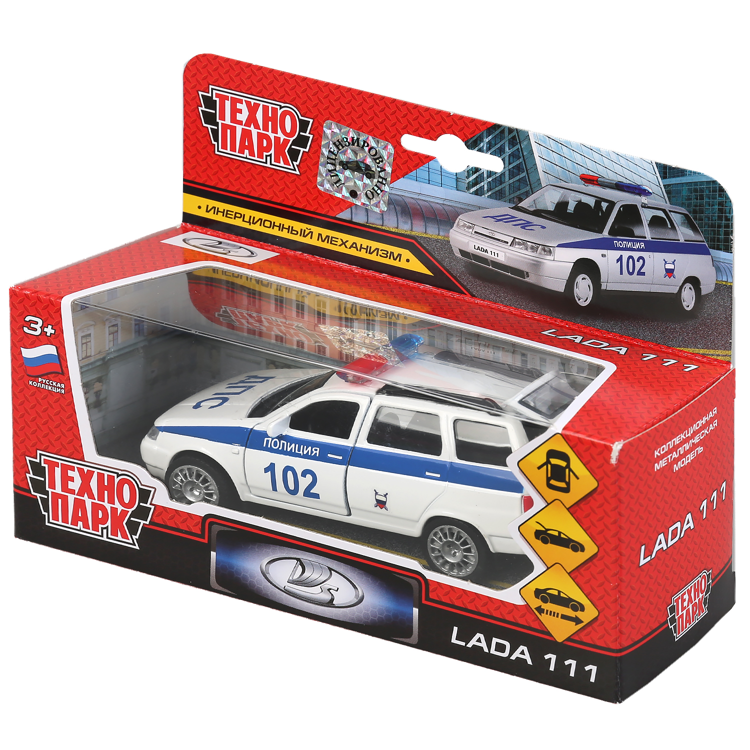 Полицейская машина Технопарк LADA 111 298071 - фото 2