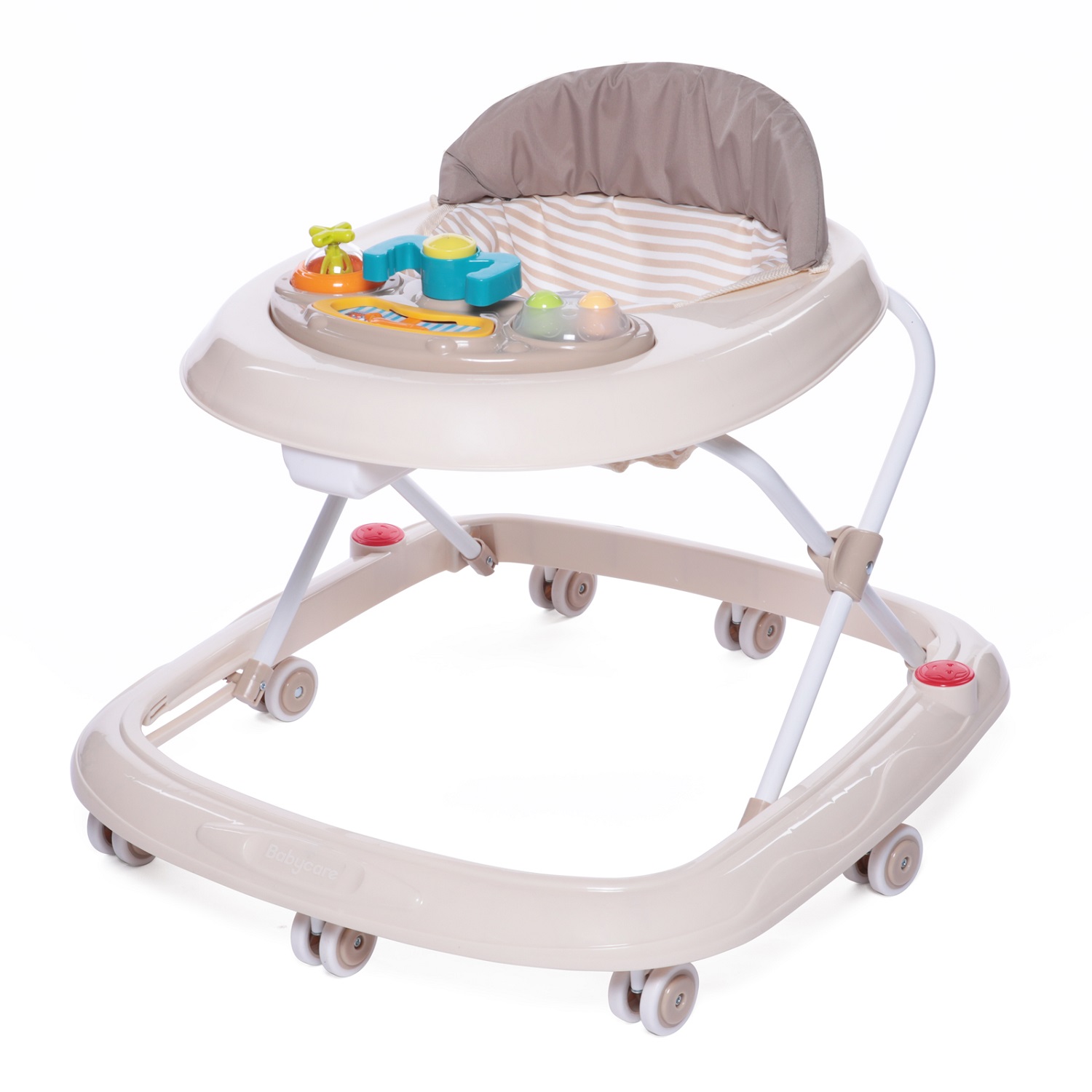 Ходунки BabyCare Corsa Бежевые полосы - фото 1