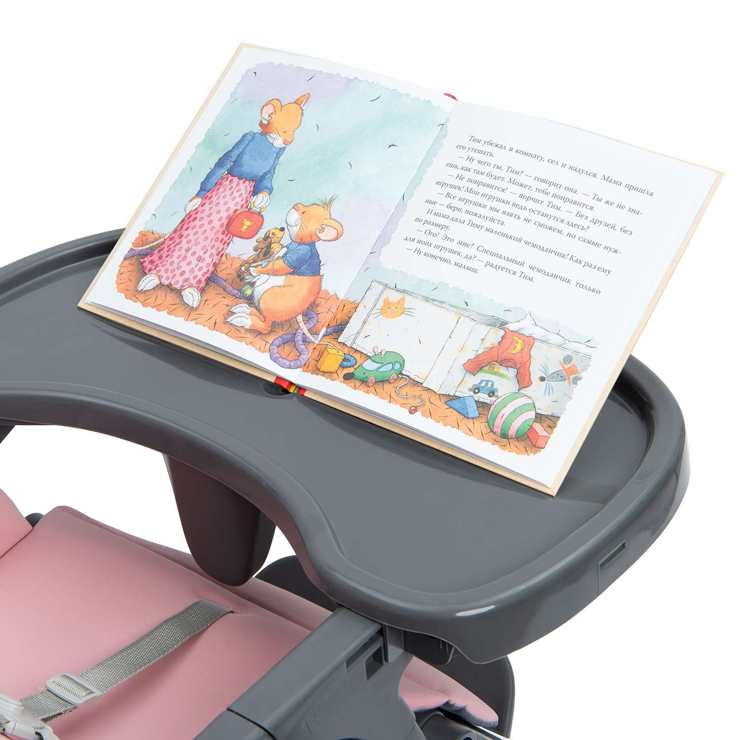 Стульчик для кормления Babyton Sweet Meals Pink классический - фото 23